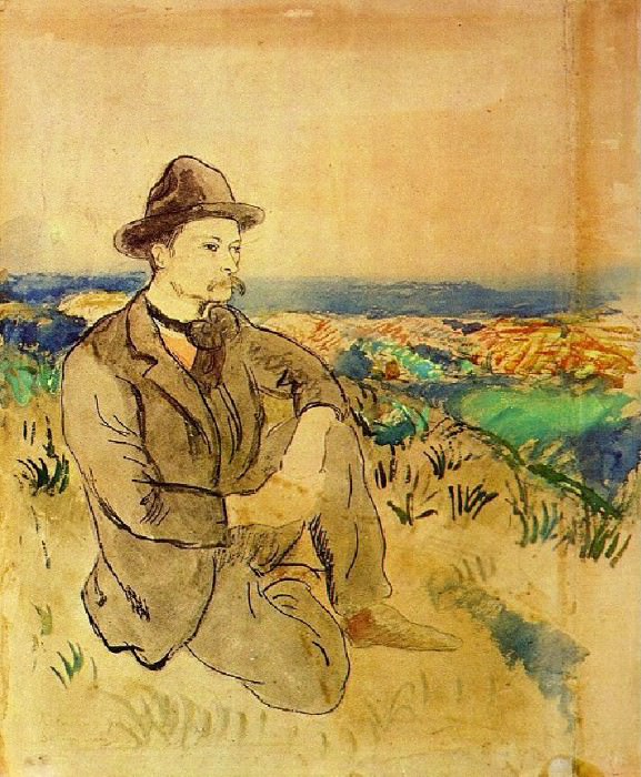 1902 Portrait de Juli Gonzаlez, Пабло Пикассо (1881-1973) Период: 1889-1907