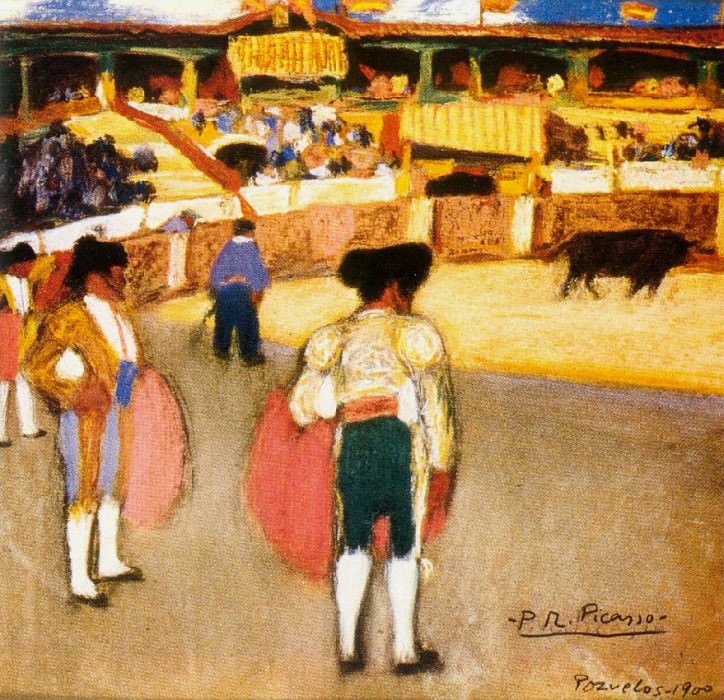1900 Courses de taureaux 2, Пабло Пикассо (1881-1973) Период: 1889-1907