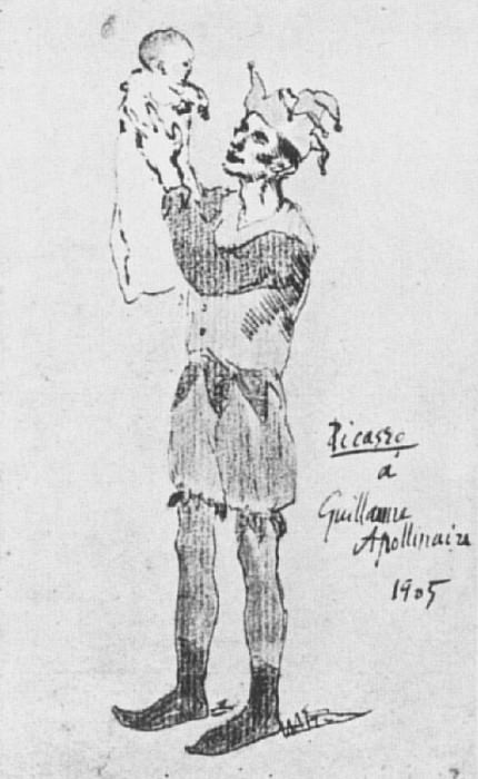 1905 Arlequin avec enfant, Пабло Пикассо (1881-1973) Период: 1889-1907