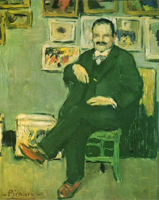 1901 Portrait de Gustave Coquiot [Ambroise Vollard], Пабло Пикассо (1881-1973) Период: 1889-1907