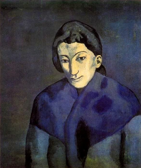 1902 Femme avec un chГle, Пабло Пикассо (1881-1973) Период: 1889-1907