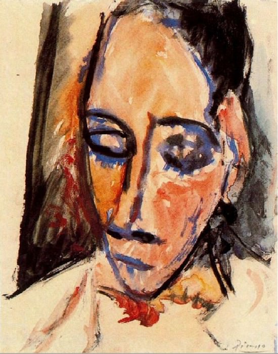 1906 TИte, Пабло Пикассо (1881-1973) Период: 1889-1907