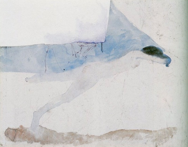 1904 Femme couchВe, Пабло Пикассо (1881-1973) Период: 1889-1907