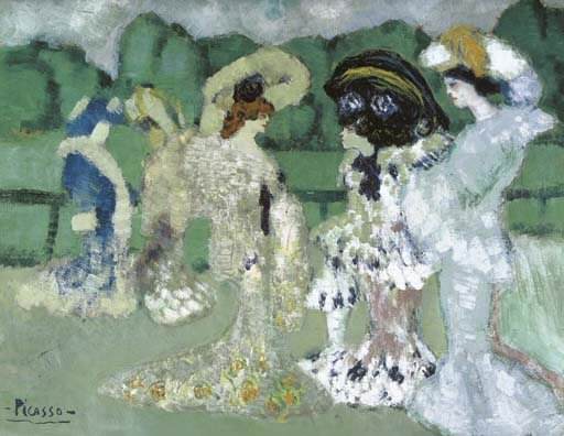 1901 Au champ de courses, Пабло Пикассо (1881-1973) Период: 1889-1907
