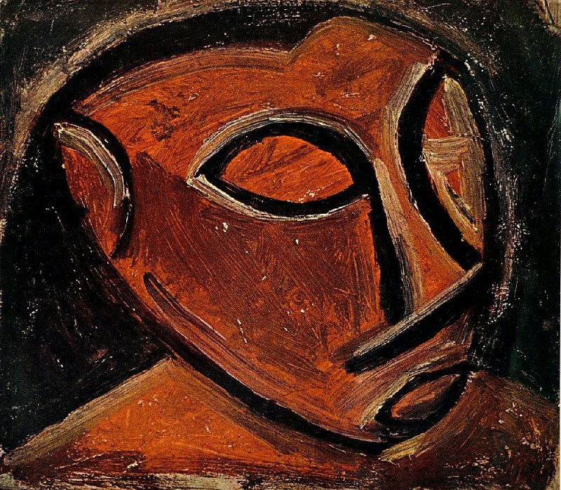 1907 TИte dhomme2, Пабло Пикассо (1881-1973) Период: 1889-1907