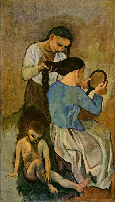 1906 La coiffure, Пабло Пикассо (1881-1973) Период: 1889-1907