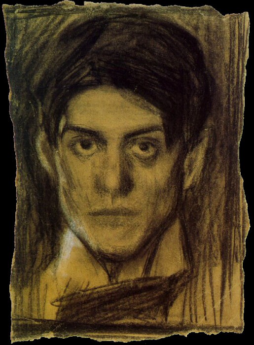 1899 Autoportrait, Пабло Пикассо (1881-1973) Период: 1889-1907