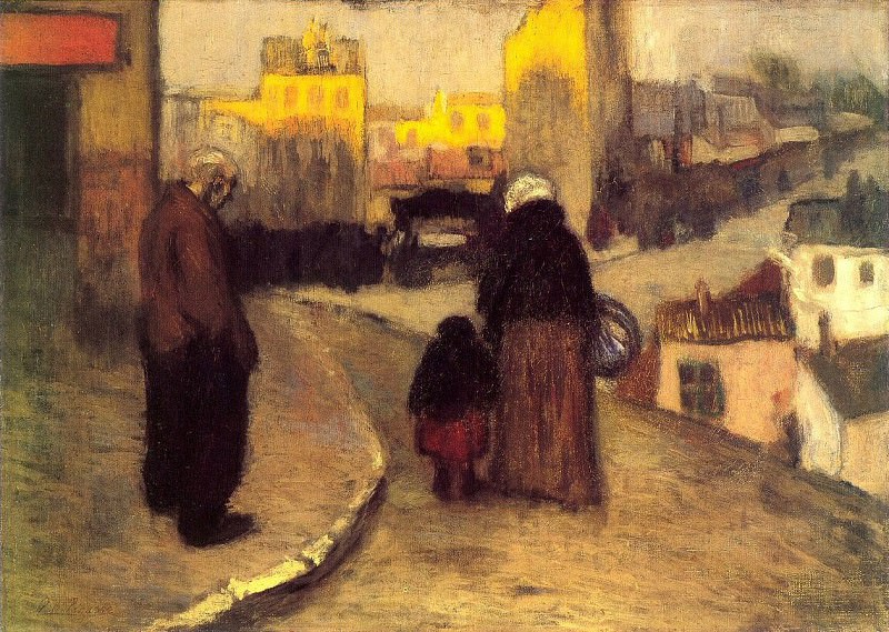1900 Une rue de Montmartre, Пабло Пикассо (1881-1973) Период: 1889-1907