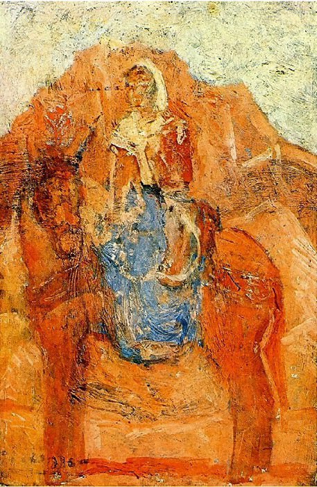 1906 Femme sur un Гne, Пабло Пикассо (1881-1973) Период: 1889-1907