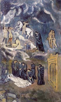 1901 Lenterrement de casagemas, Pablo Picasso (1881-1973) Period of creation: 1889-1907