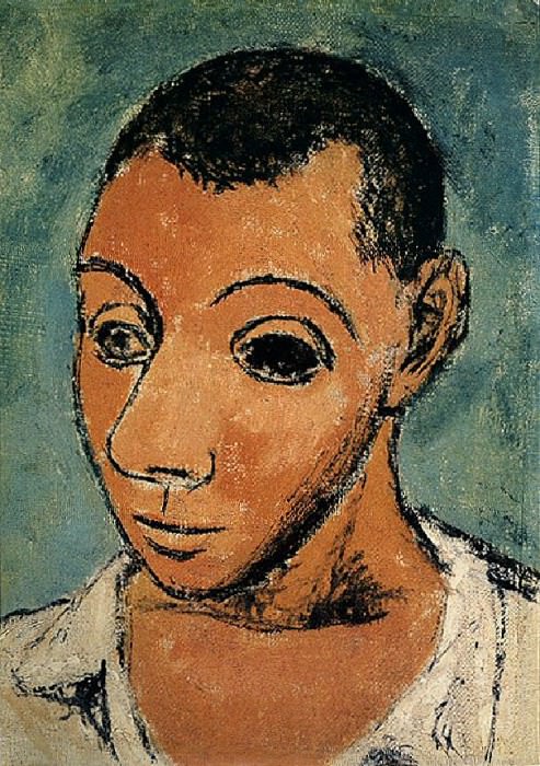 1906 Autoportrait1, Пабло Пикассо (1881-1973) Период: 1889-1907