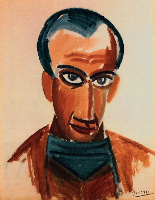 1907 Portrait de Max Jacob, Пабло Пикассо (1881-1973) Период: 1889-1907