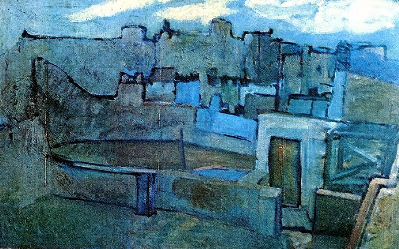 1903 Les toits de Barcelone, Пабло Пикассо (1881-1973) Период: 1889-1907