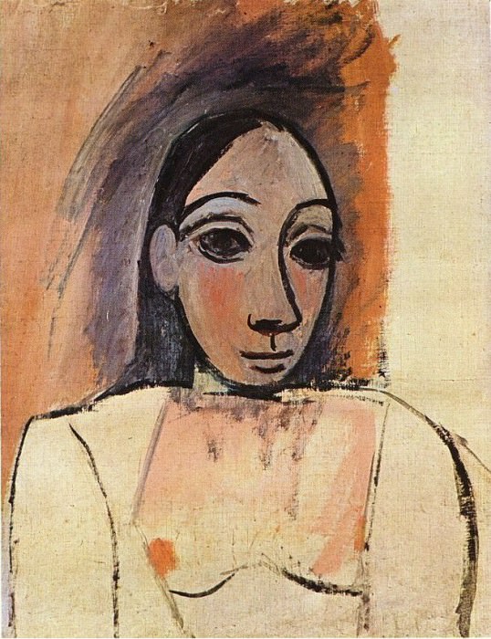 1907 Buste de femme1, Пабло Пикассо (1881-1973) Период: 1889-1907