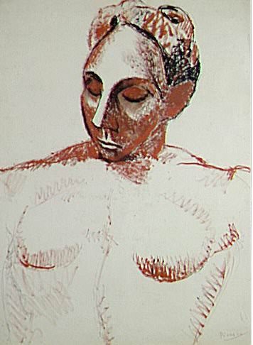 1906 Femme Е la tИte rouge, Пабло Пикассо (1881-1973) Период: 1889-1907