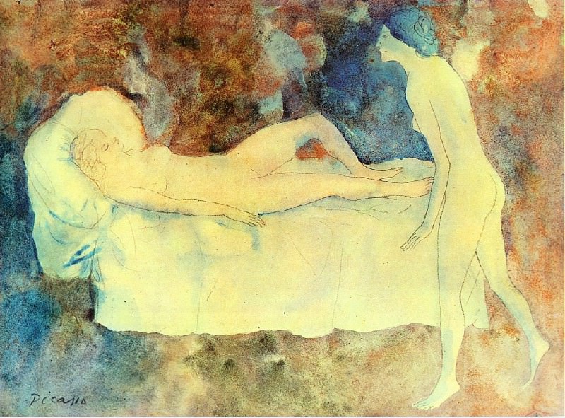 1904 Les deux amies2, Пабло Пикассо (1881-1973) Период: 1889-1907