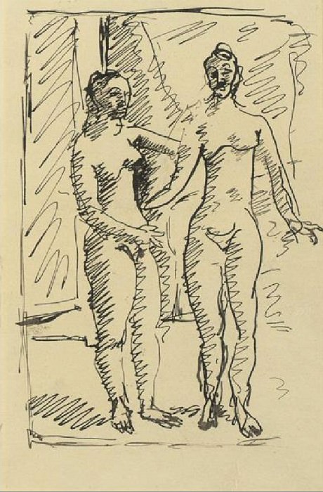 1906 Deux femmes nues, Пабло Пикассо (1881-1973) Период: 1889-1907