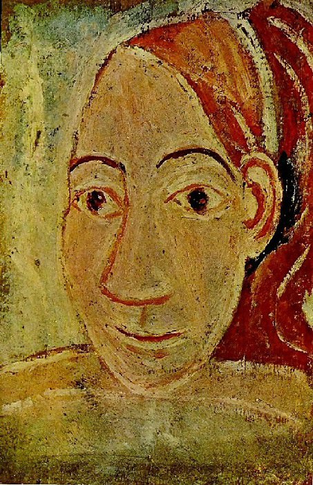1906 TИte de femme, de face, Пабло Пикассо (1881-1973) Период: 1889-1907