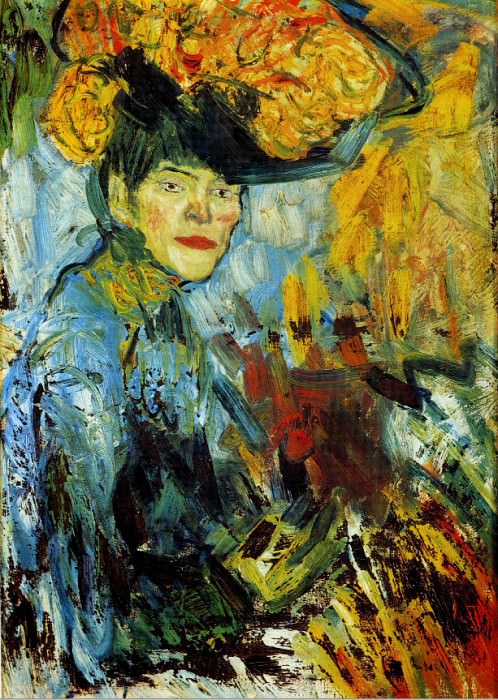 1901 Femme dans le thВГtre, Пабло Пикассо (1881-1973) Период: 1889-1907