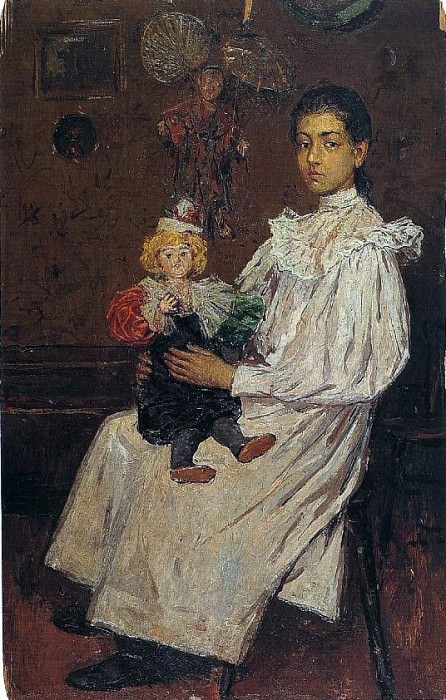 1896 Lenfant et sa poupщe , Пабло Пикассо (1881-1973) Период: 1889-1907