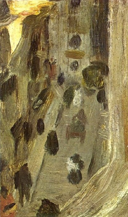 1900 Riera de Saint Jean vu dune fenИtre, Пабло Пикассо (1881-1973) Период: 1889-1907
