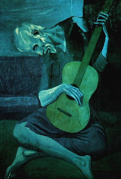 1903 Le Vieux guitariste aveugle, Пабло Пикассо (1881-1973) Период: 1889-1907