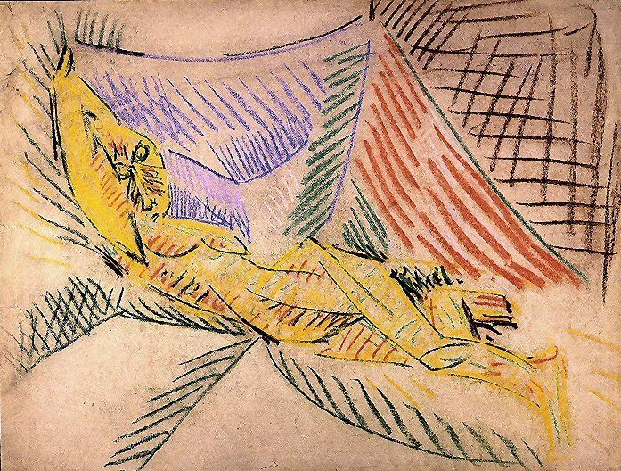 1907 Nu couchВ, Пабло Пикассо (1881-1973) Период: 1889-1907