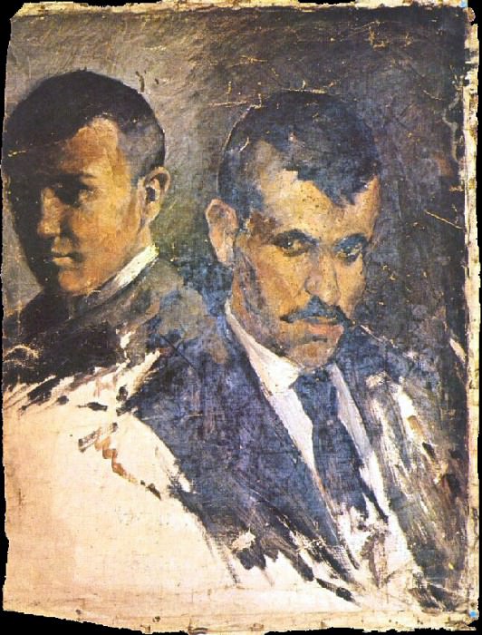  Автопортрет с родителями 1895, Пабло Пикассо (1881-1973) Период: 1889-1907