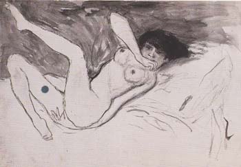 1901 nu couchВ, Pablo Picasso (1881-1973) Period of creation: 1889-1907