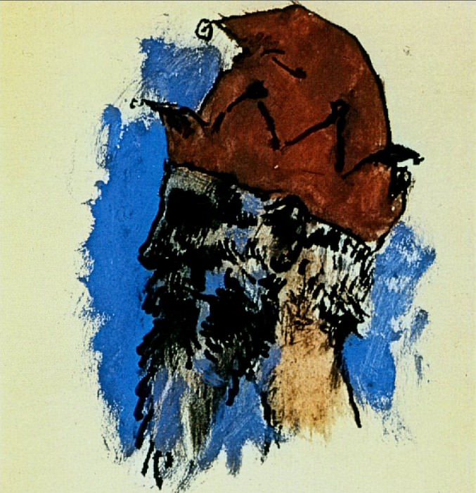 1905 TИte de bouffon, Пабло Пикассо (1881-1973) Период: 1889-1907