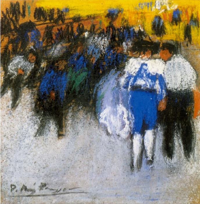 1900 Courses de taureaux2, Пабло Пикассо (1881-1973) Период: 1889-1907