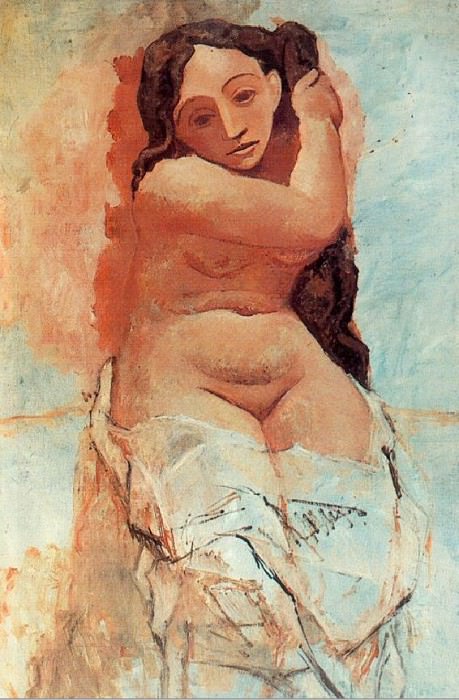 1906 La coiffure3, Пабло Пикассо (1881-1973) Период: 1889-1907
