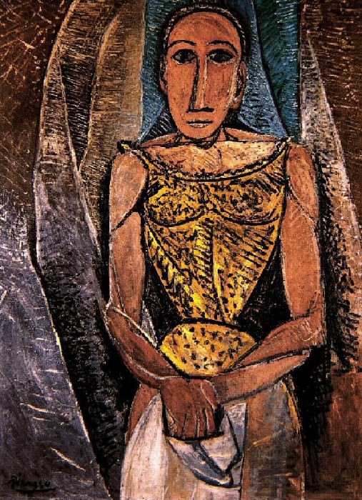 1907 Femme au corsage jaune, Пабло Пикассо (1881-1973) Период: 1889-1907