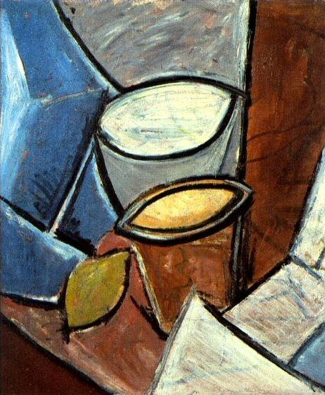 1907 Pots et citron, Pablo Picasso (1881-1973) Period of creation: 1889-1907