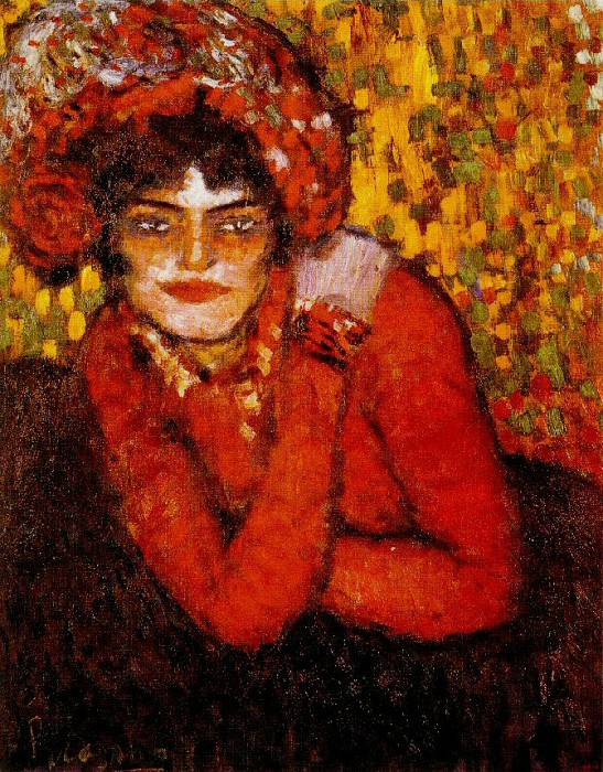 1901 Pierreuse, la main sur lВpaule2, Пабло Пикассо (1881-1973) Период: 1889-1907