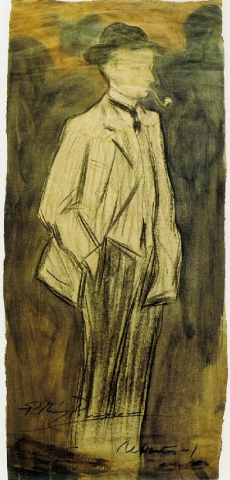 1899 Portrait de Ramвn Reventвs, Пабло Пикассо (1881-1973) Период: 1889-1907