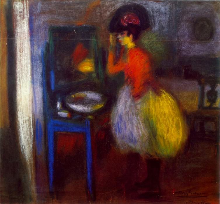 1900 Dans la piКce , Пабло Пикассо (1881-1973) Период: 1889-1907