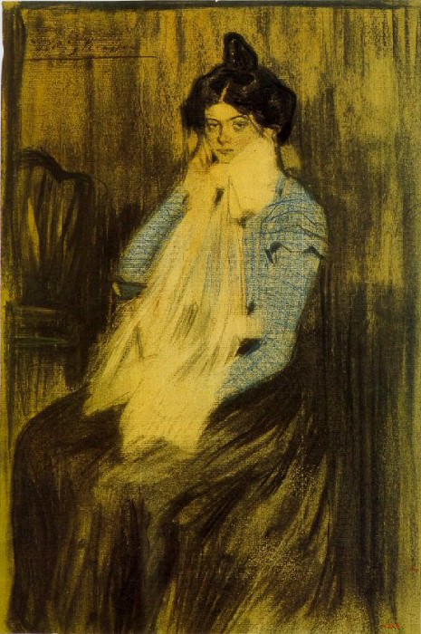 1899 Lola Picasso, sЬur de lartiste, Пабло Пикассо (1881-1973) Период: 1889-1907