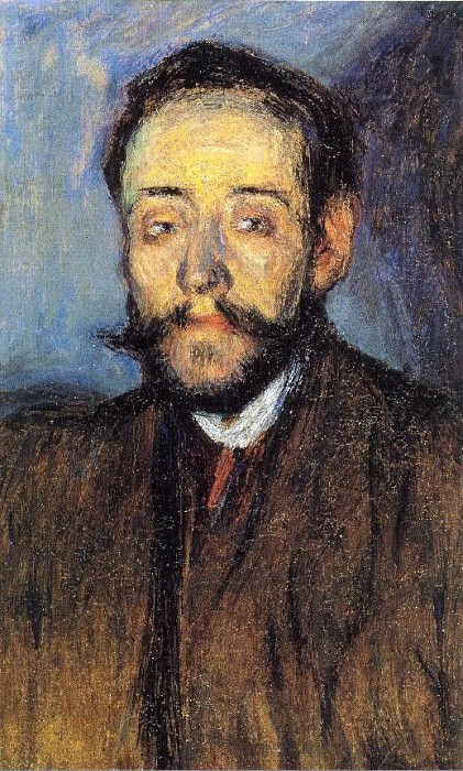 1901 Portrait de Minguell, Пабло Пикассо (1881-1973) Период: 1889-1907