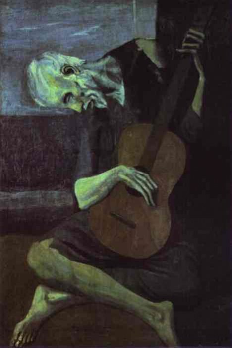 1903 Le vieux guitariste, Pablo Picasso (1881-1973) Period of creation: 1889-1907