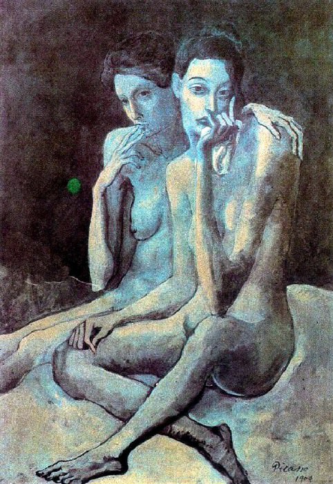 1904 Les deux amies, Пабло Пикассо (1881-1973) Период: 1889-1907