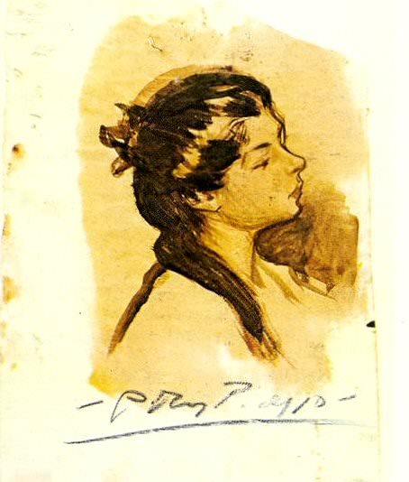 1899 Portrait de Lola, Пабло Пикассо (1881-1973) Период: 1889-1907