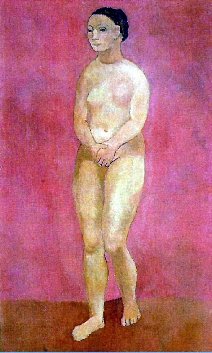 1906 Femme nue debout, Пабло Пикассо (1881-1973) Период: 1889-1907