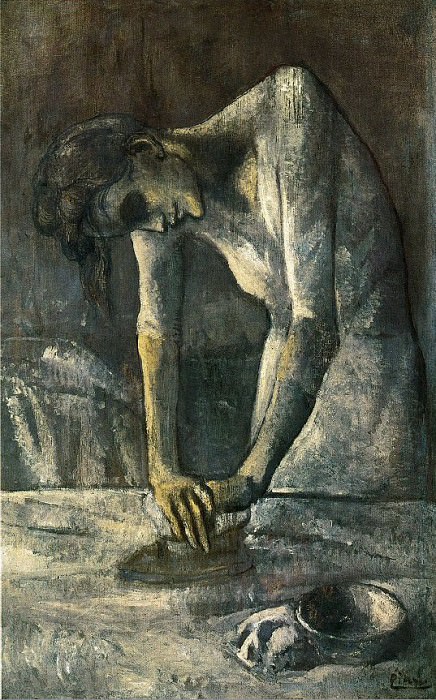 1904 La repasseuse, Пабло Пикассо (1881-1973) Период: 1889-1907