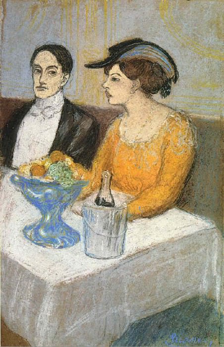 1902 Homme et femme , Пабло Пикассо (1881-1973) Период: 1889-1907