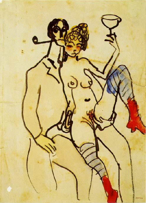 1902 Angel Fernаndez de Soto avec une femme, Pablo Picasso (1881-1973) Period of creation: 1889-1907