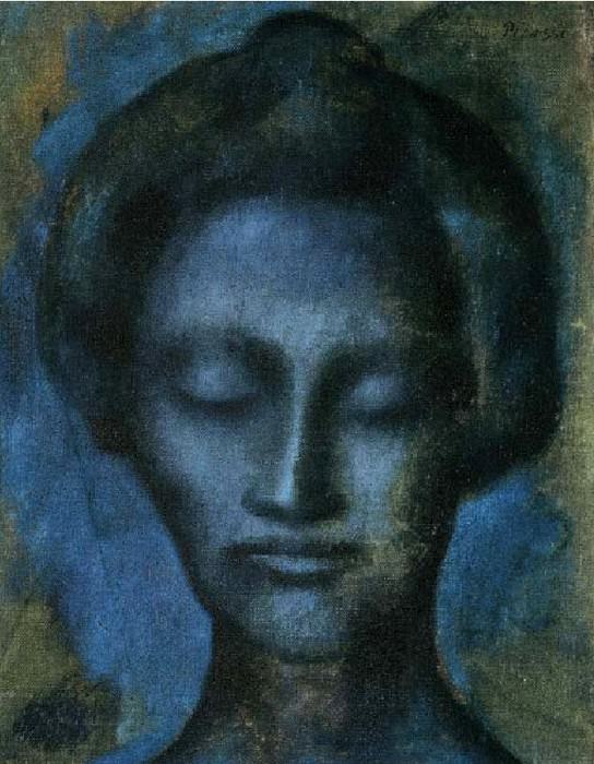 1903 TИte de femme2, Пабло Пикассо (1881-1973) Период: 1889-1907