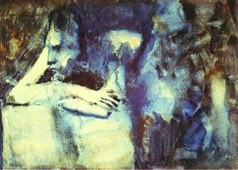 1904 Femme accoudВe, Пабло Пикассо (1881-1973) Период: 1889-1907