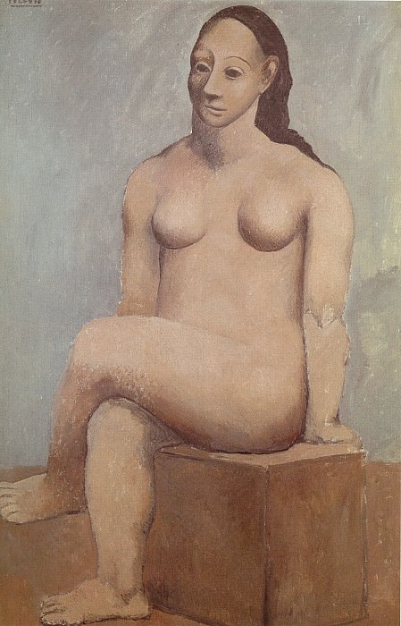 1906 Femme nue sur pierre carrВe, Пабло Пикассо (1881-1973) Период: 1889-1907