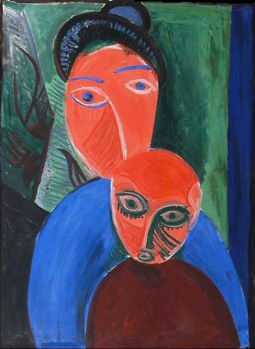 1907 MКre et enfant, Пабло Пикассо (1881-1973) Период: 1889-1907